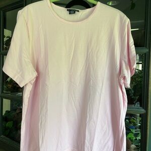 Lands' End Light Pink Women's Short Sleeve Tee